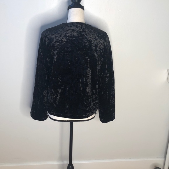 NWOT Sanctuary Black Velvet Jacket - Picture 7 of 9